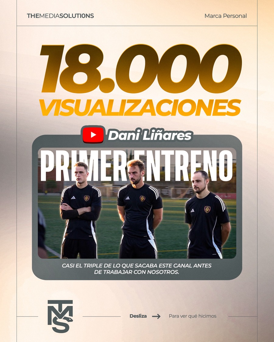 Dani Liñares: 18.000 visualizaciones, casi el triple que antes